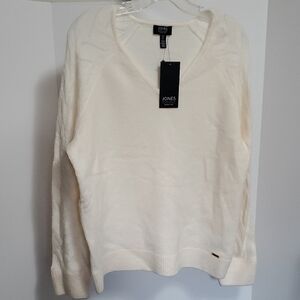 Jones New York Ivory Knit Top